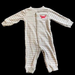 Carter’s Crab Cotton Sleep & Play Footless 🦀